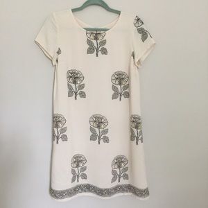 NWOT- Anthropologie Maeve Floral Beaded Dress